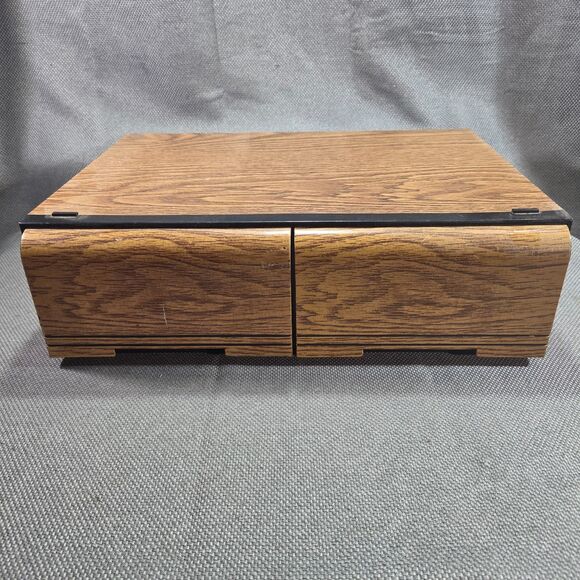 Kenmark Other - Vintage Kenmark 2 Drawer Cassette Tape Storage Box Cabinet Holds 24 Tapes 80s